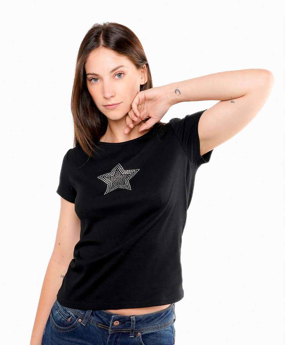 Polera mujer black star