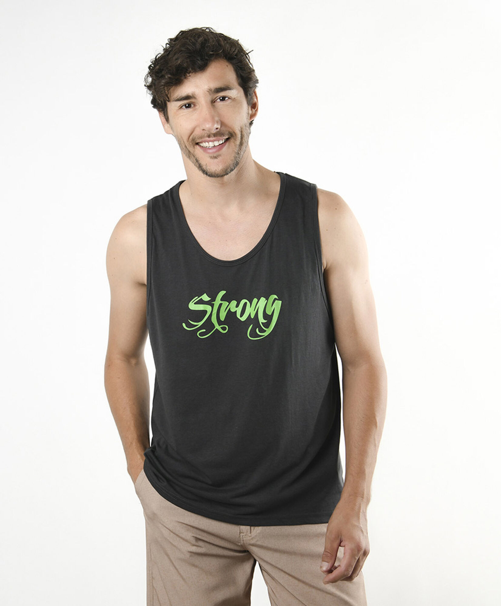 Polera hombre strong sin mangas Polera hombre strong sin mangas