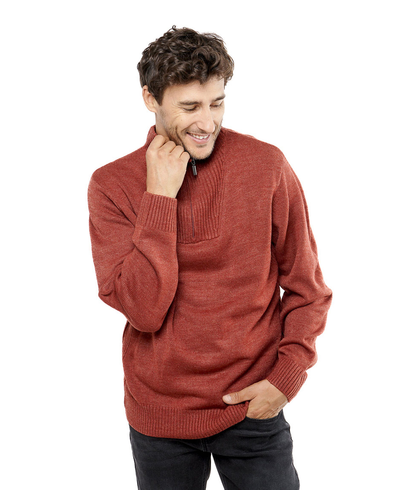 Sweater hombre medio cierre Sweater hombre medio cierre