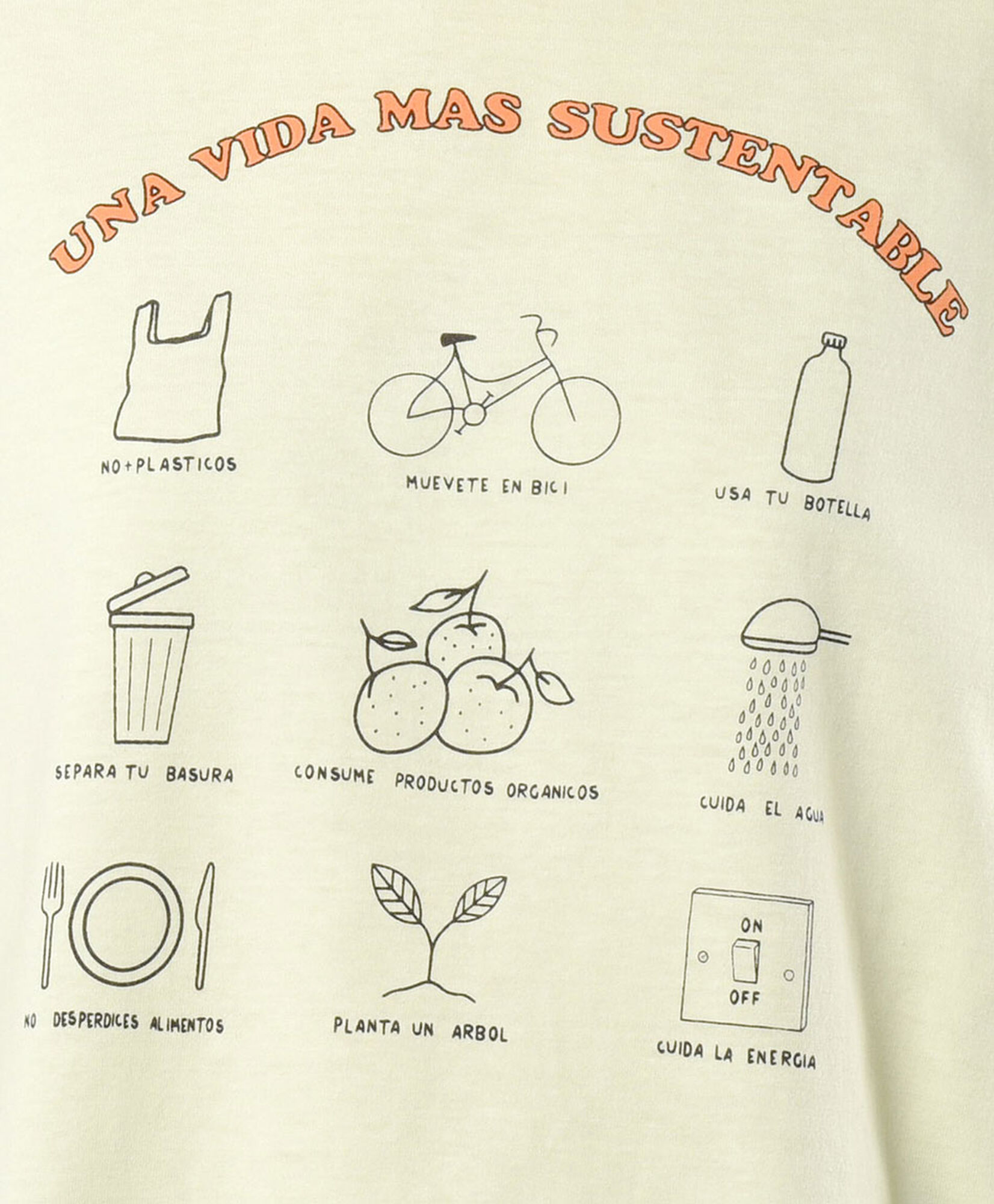 Polera mujer estampado sustentable Polera mujer estampado sustentable