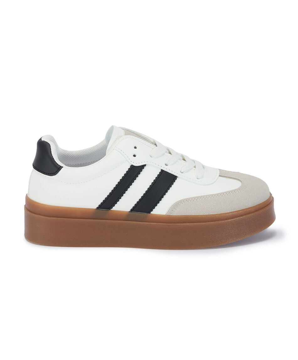 Zapatilla mujer vintage tricolor