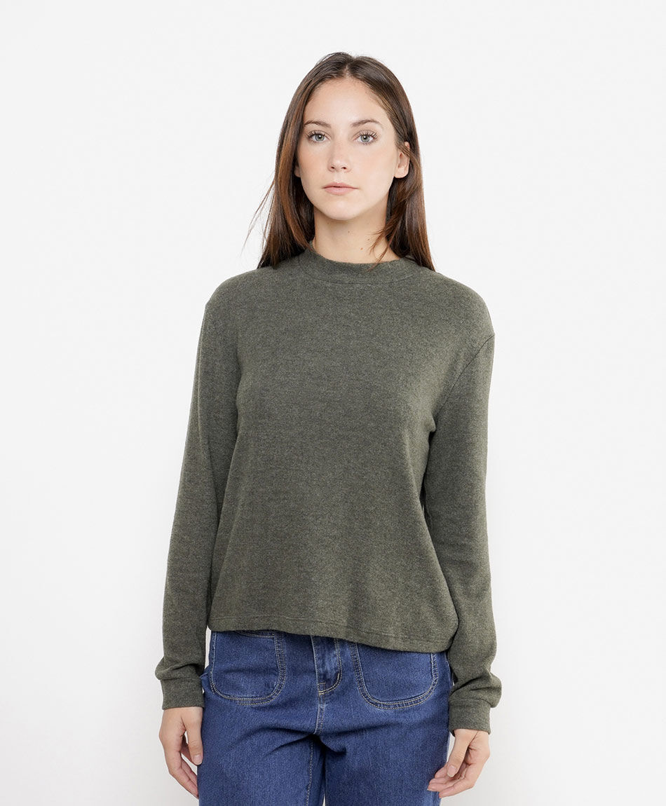 Polera mujer cuello medio