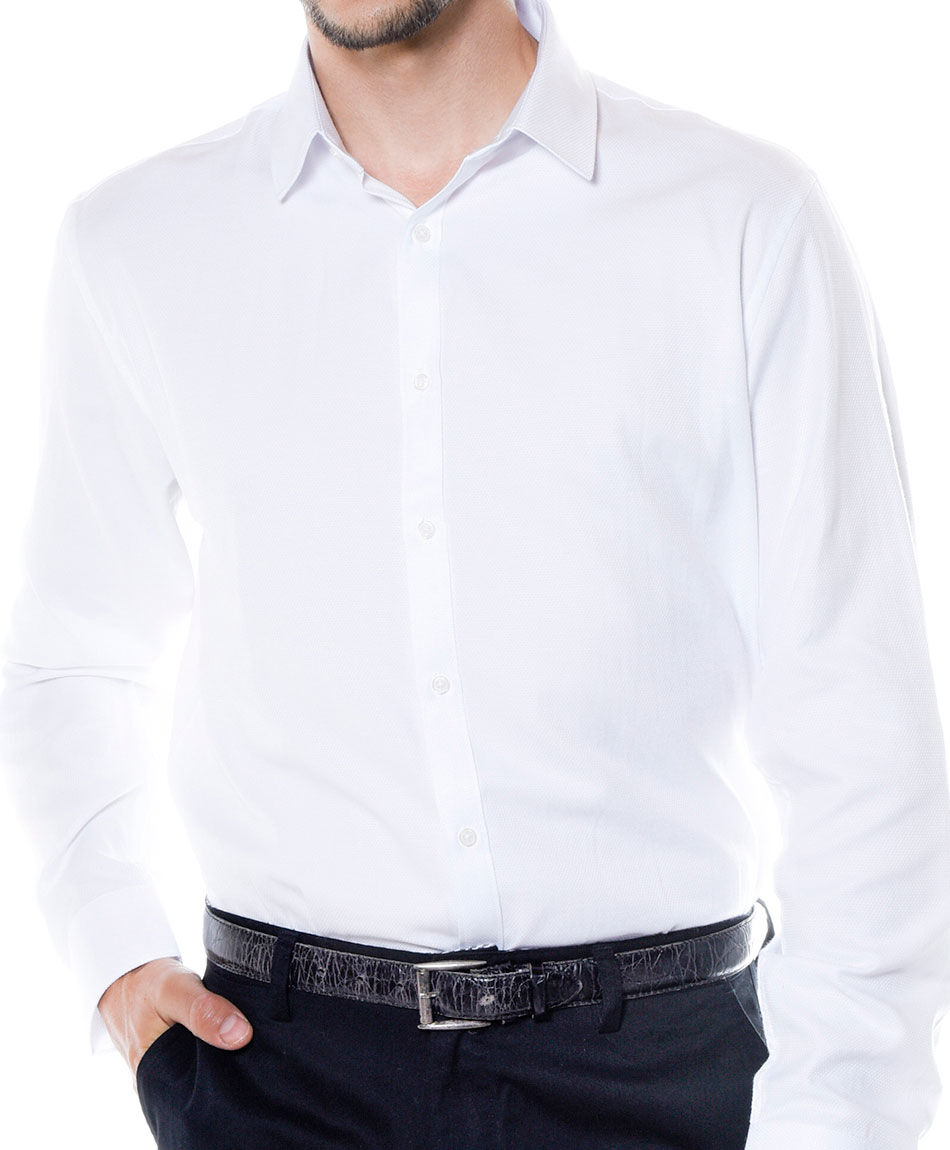 Camisa hombre dobby fantasia