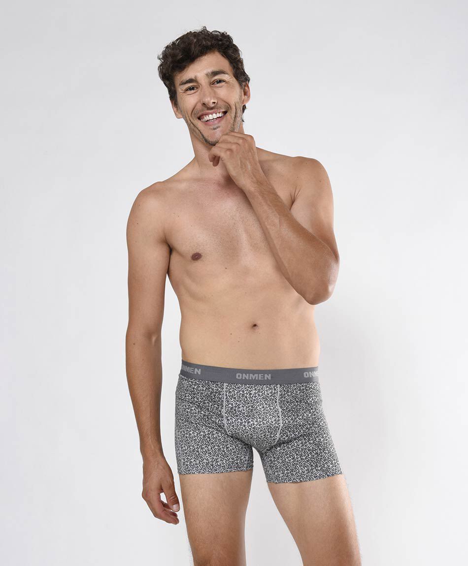 Pack 2 boxer hombre estampados l&iacute;neas y hojas