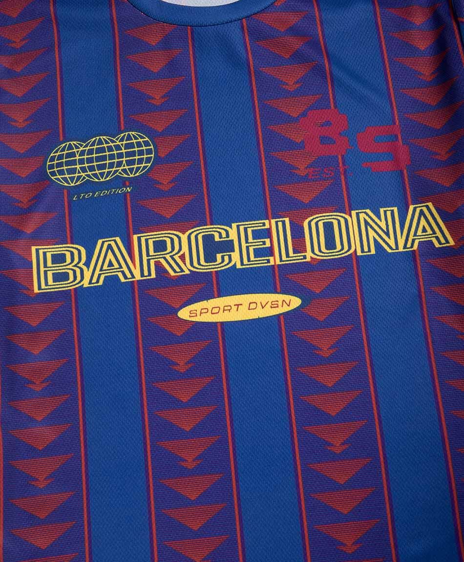 Polera ni&ntilde;o f&uacute;tbol barcelona