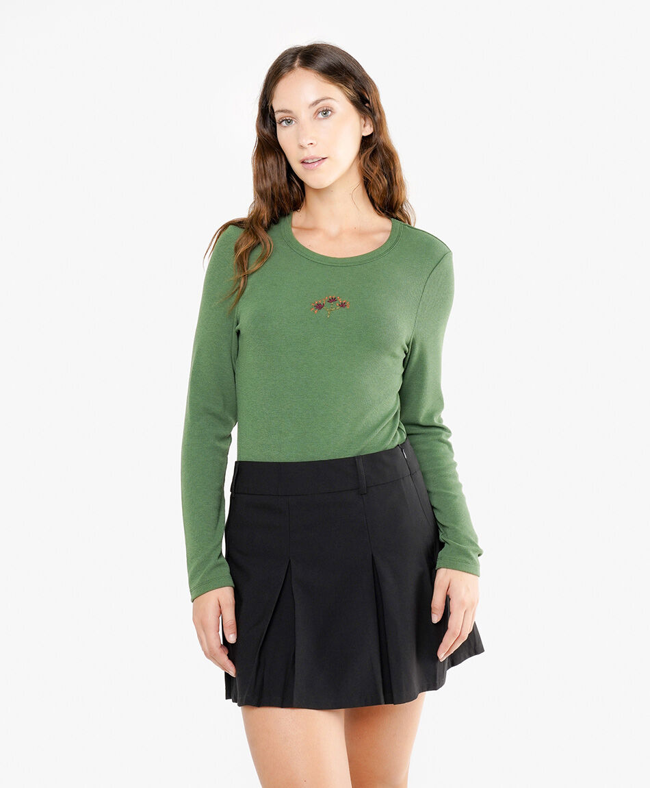 Mini falda mujer sarong pliegues