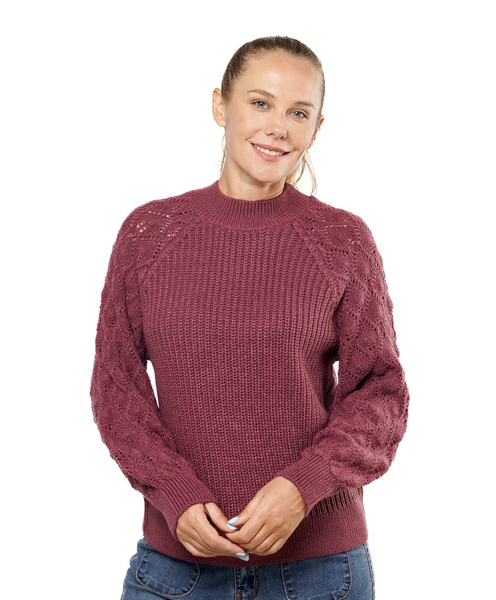 Sweater mujer manga calada Sweater mujer manga calada