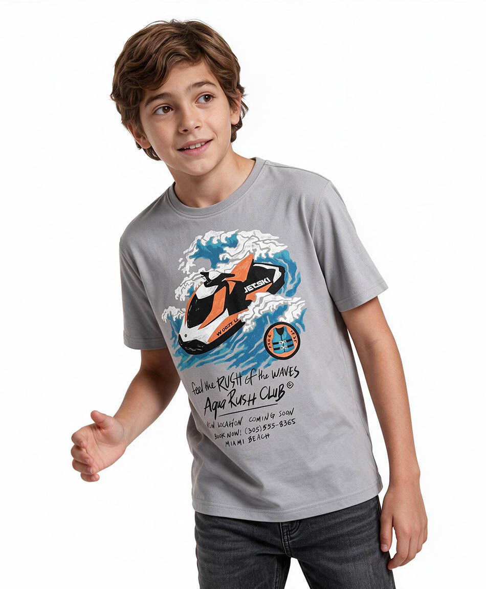 Polera ni&ntilde;o moto de agua