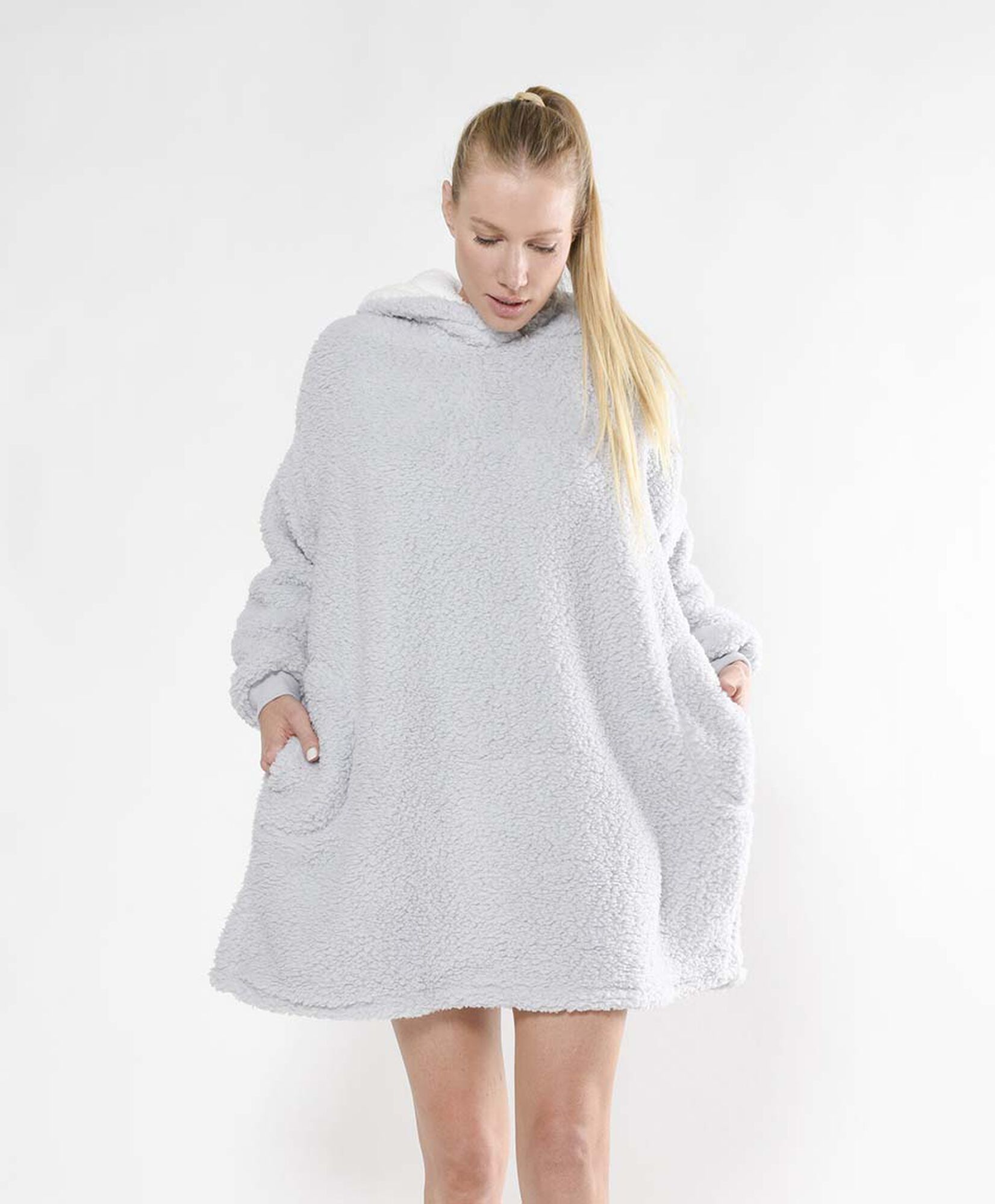 Polerón manta mujer oversize chiporro Polerón manta mujer oversize chiporro