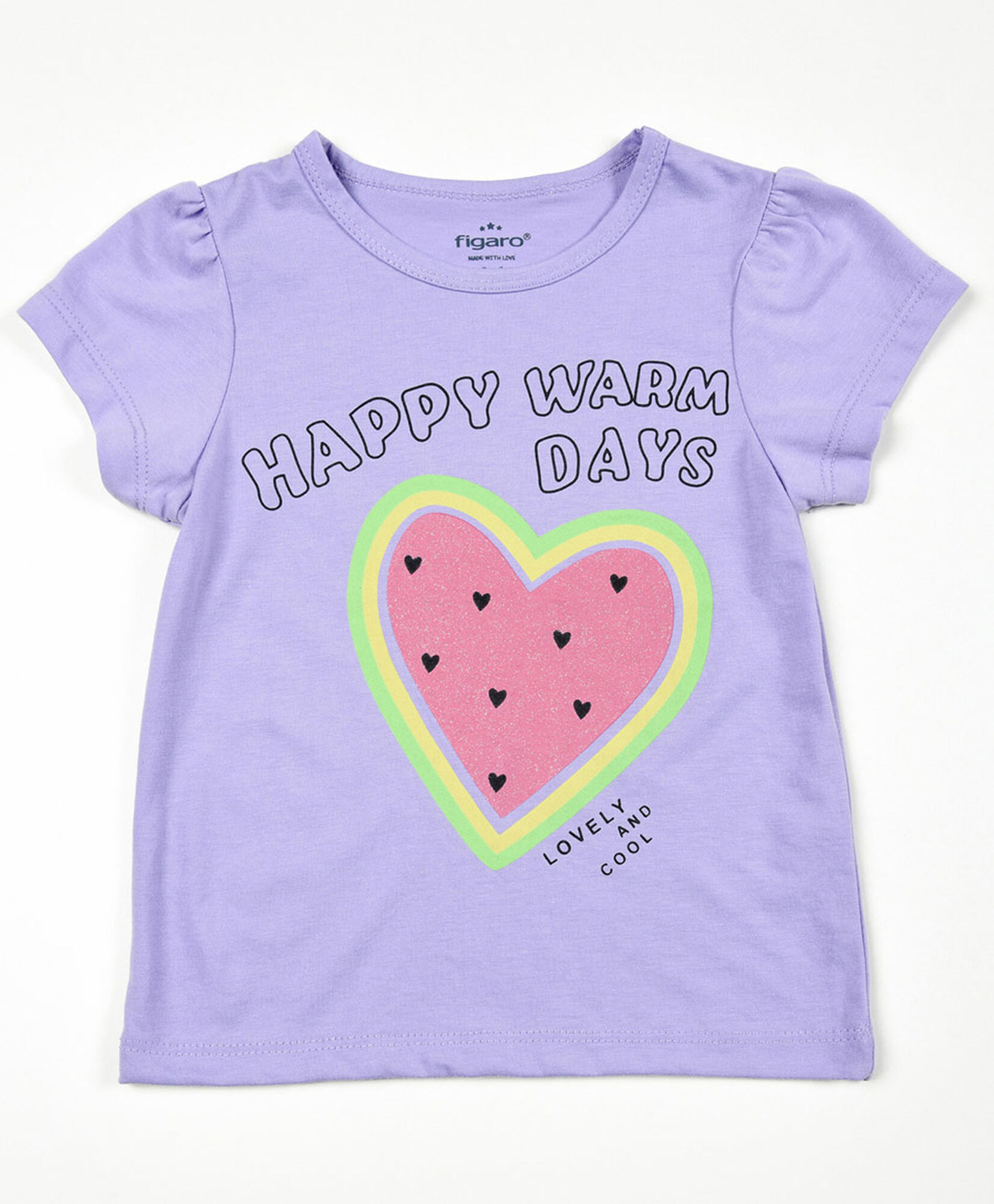 Polera bebé corazón colores Polera bebé corazón colores