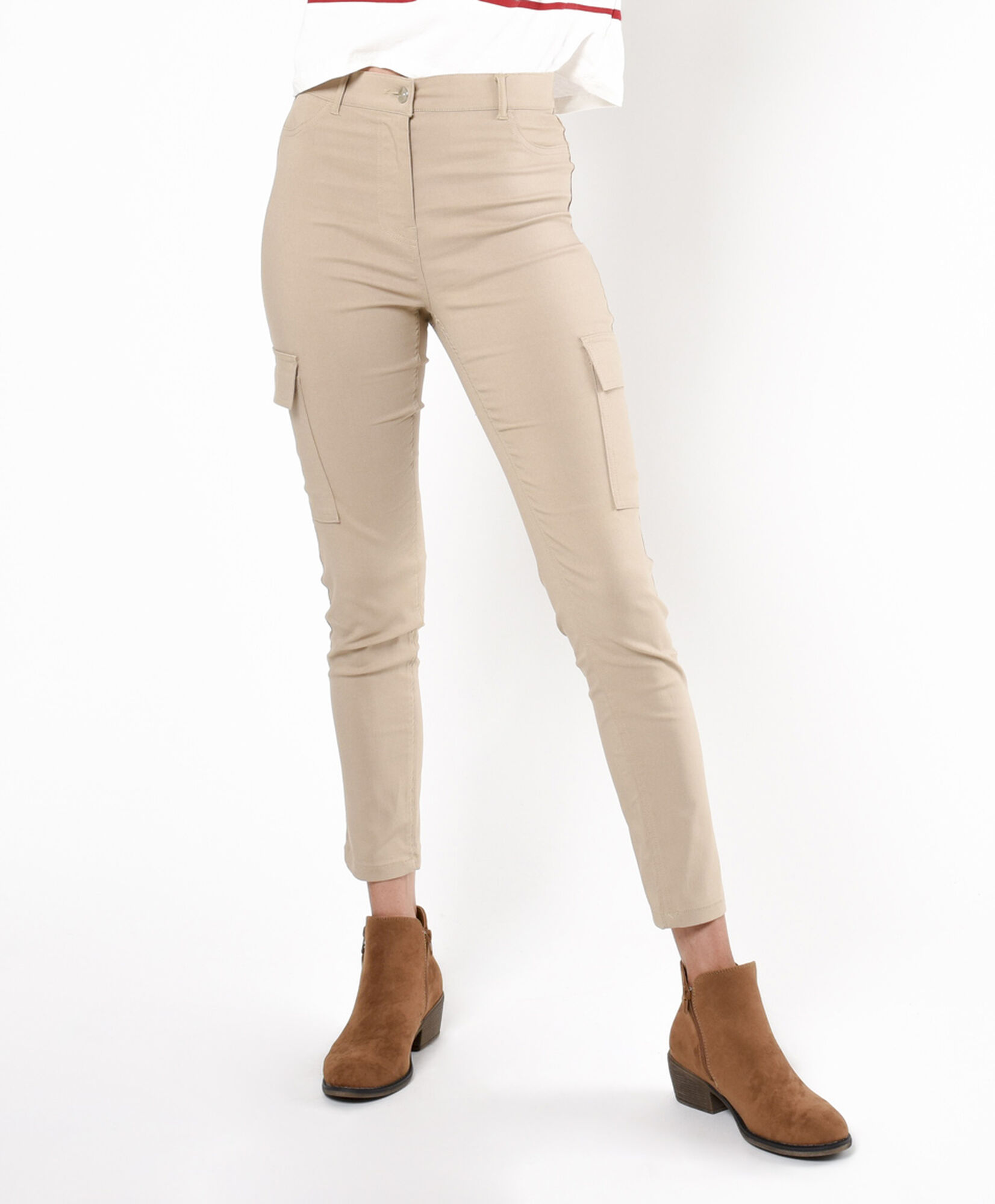 Pantalón mujer cargo skinny fit Pantalón mujer cargo skinny fit