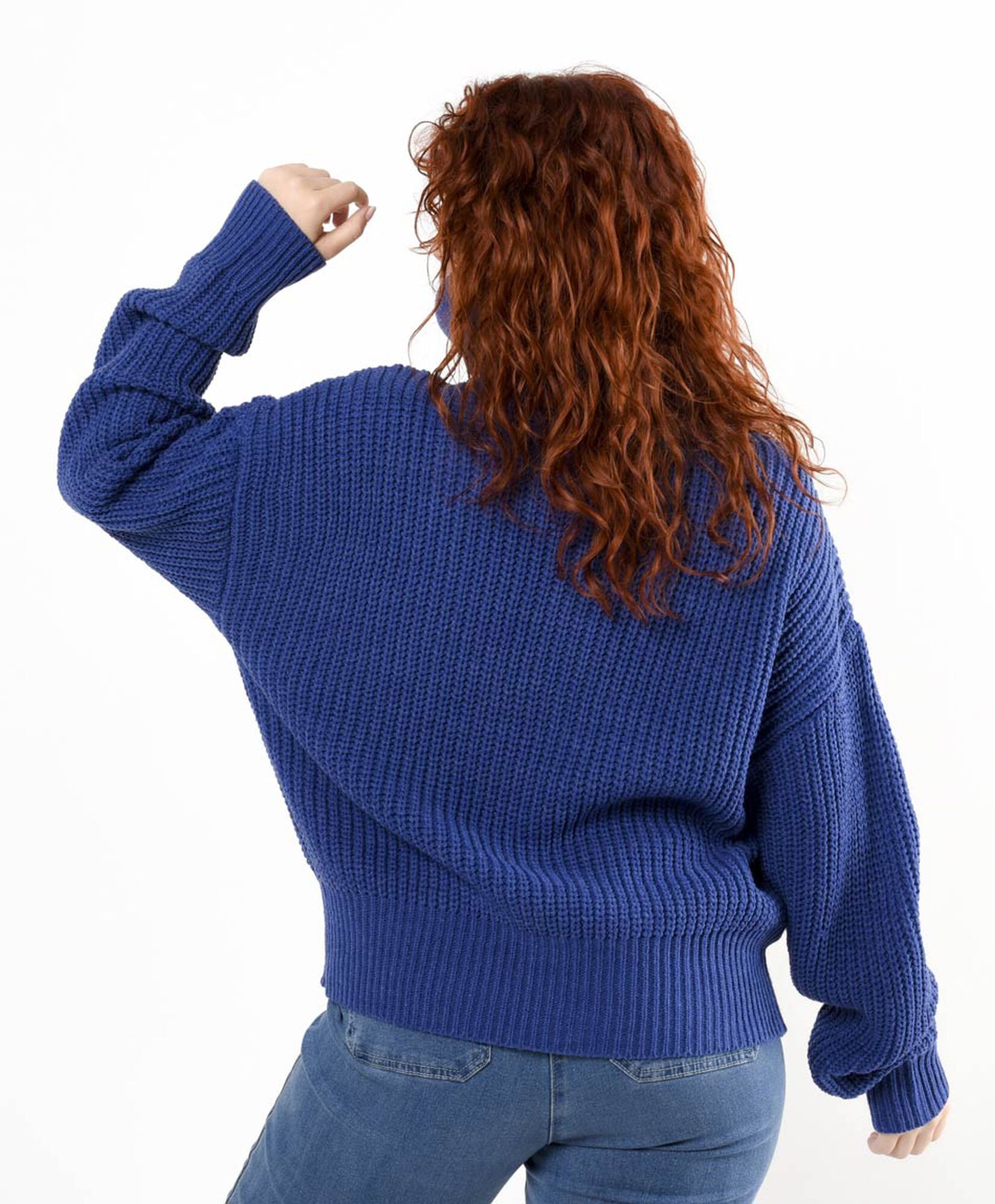 Sweater mujer trenzado cuello alto Sweater mujer trenzado cuello alto