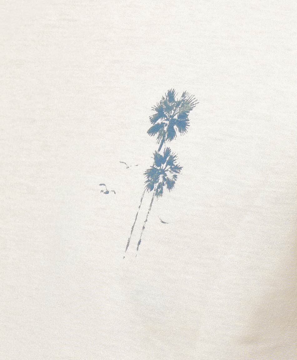 Polera hombre doble estampado palmers