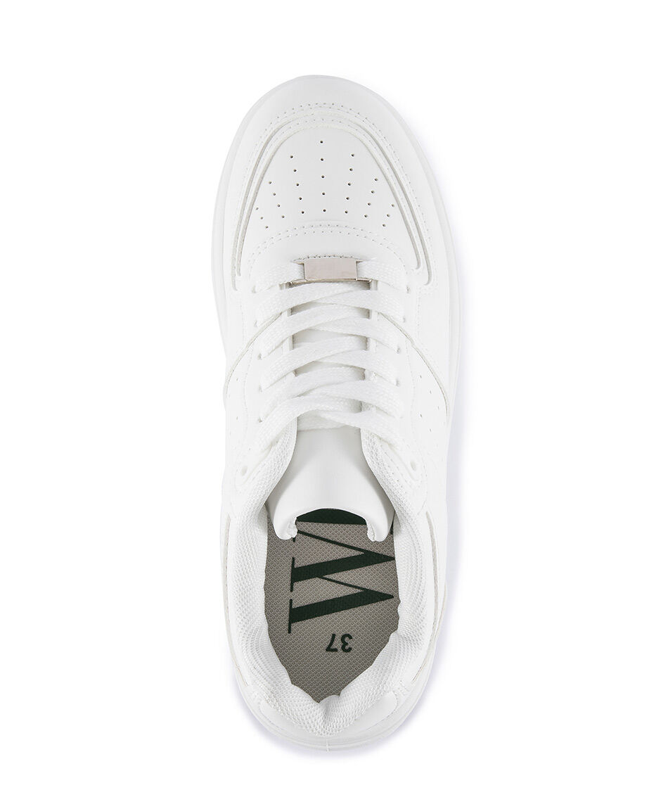 Zapatilla mujer blanca plataforma