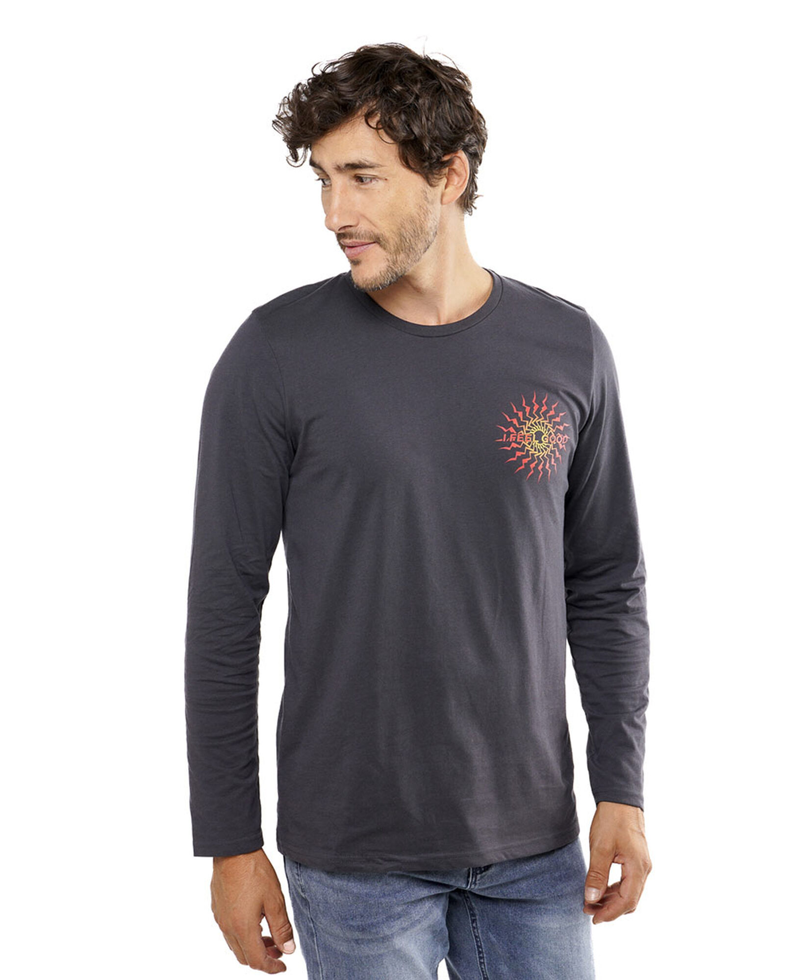 Polera hombre doble estampado feel good Polera hombre doble estampado feel good