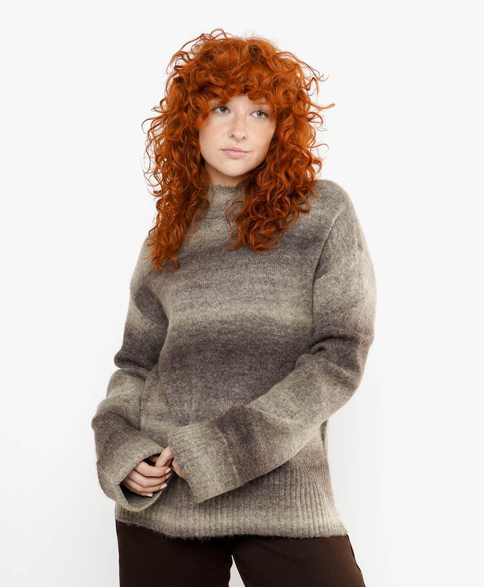 Sweater mujer l&iacute;neas degrad&eacute;