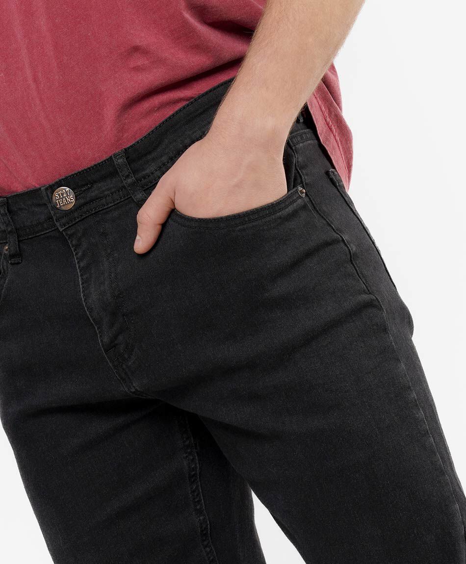 Jeans hombre desgastado slim fit