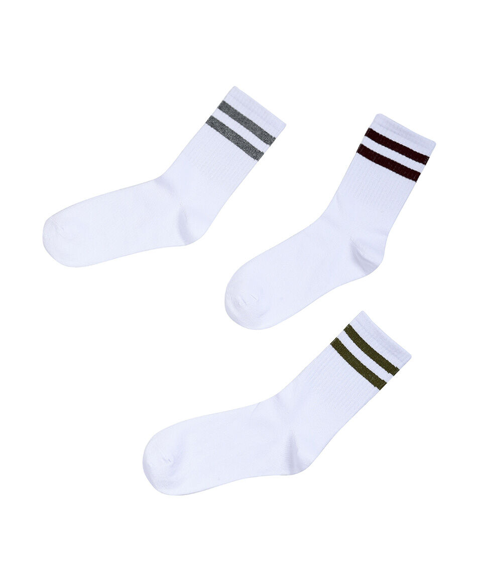 Pack 3 calcetines mujer tenis cl&aacute;sico