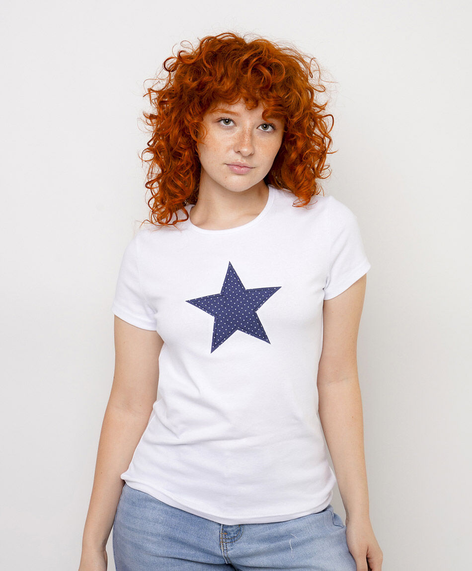 Polera mujer blue star