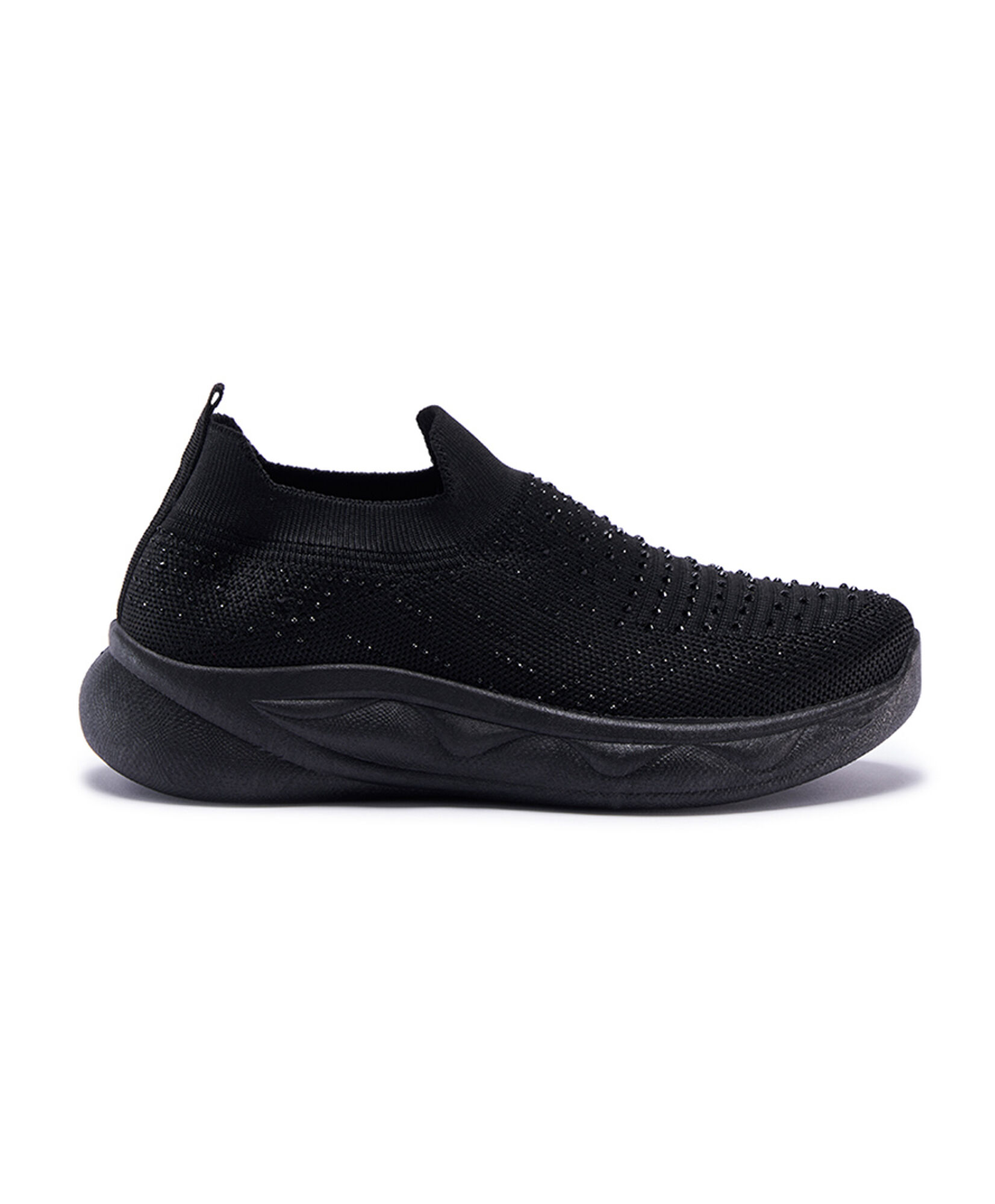 Zapatilla mujer slip on brillos negra Zapatilla mujer slip on brillos negra