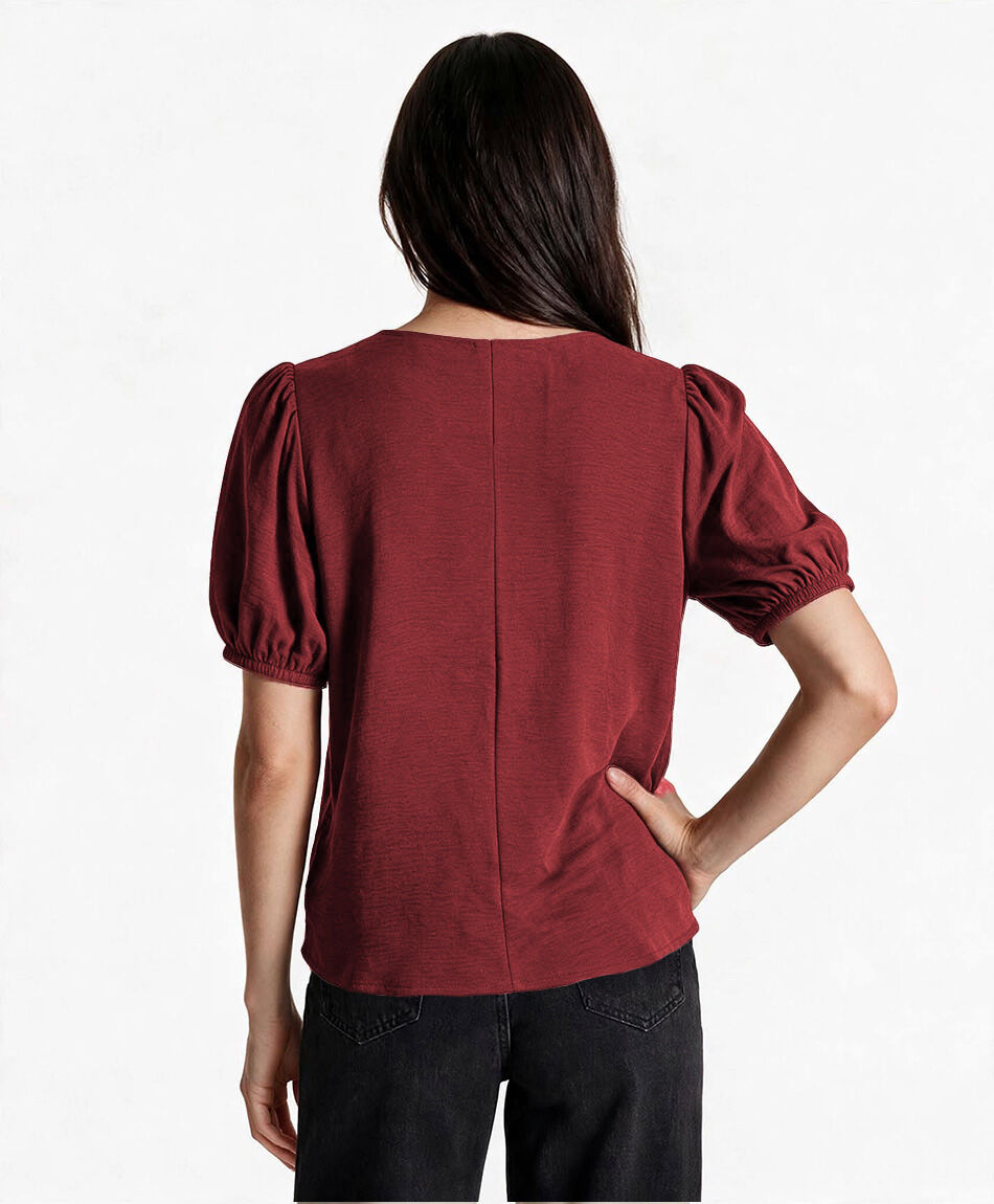 Blusa mujer manga globo