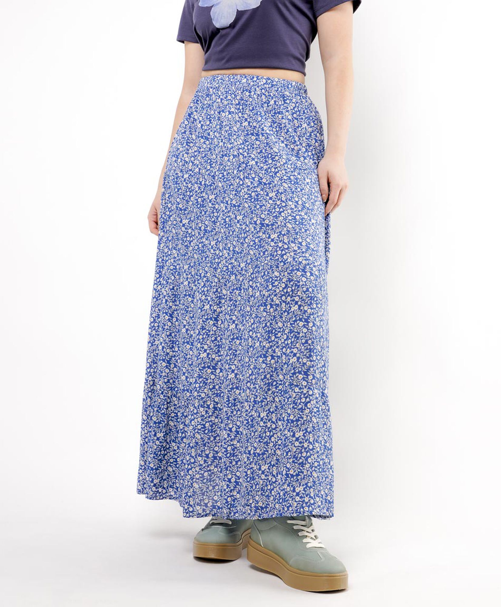 Falda mujer larga diseño flores Falda mujer larga diseño flores