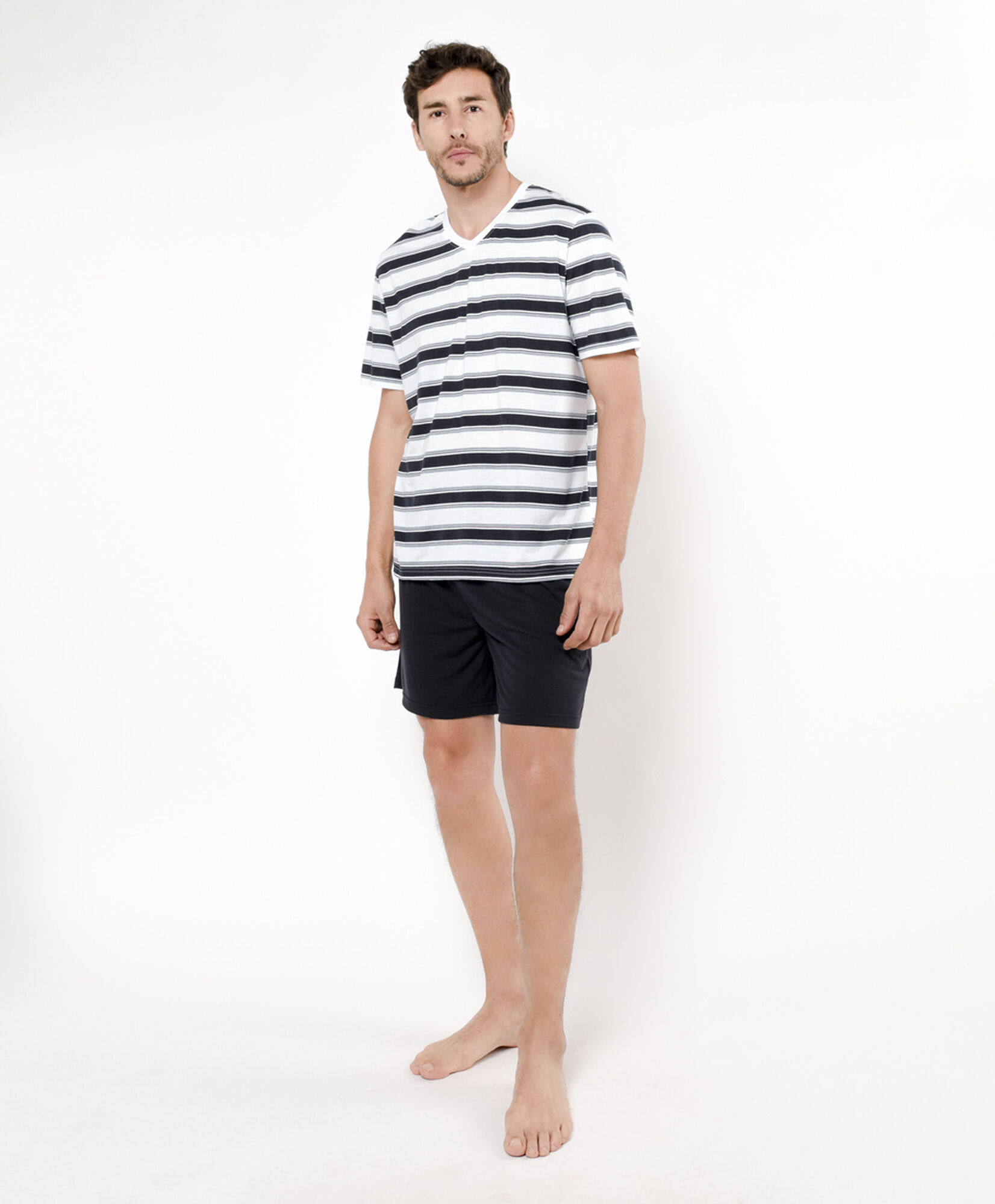 Pijama hombre líneas bicolor Pijama hombre líneas bicolor