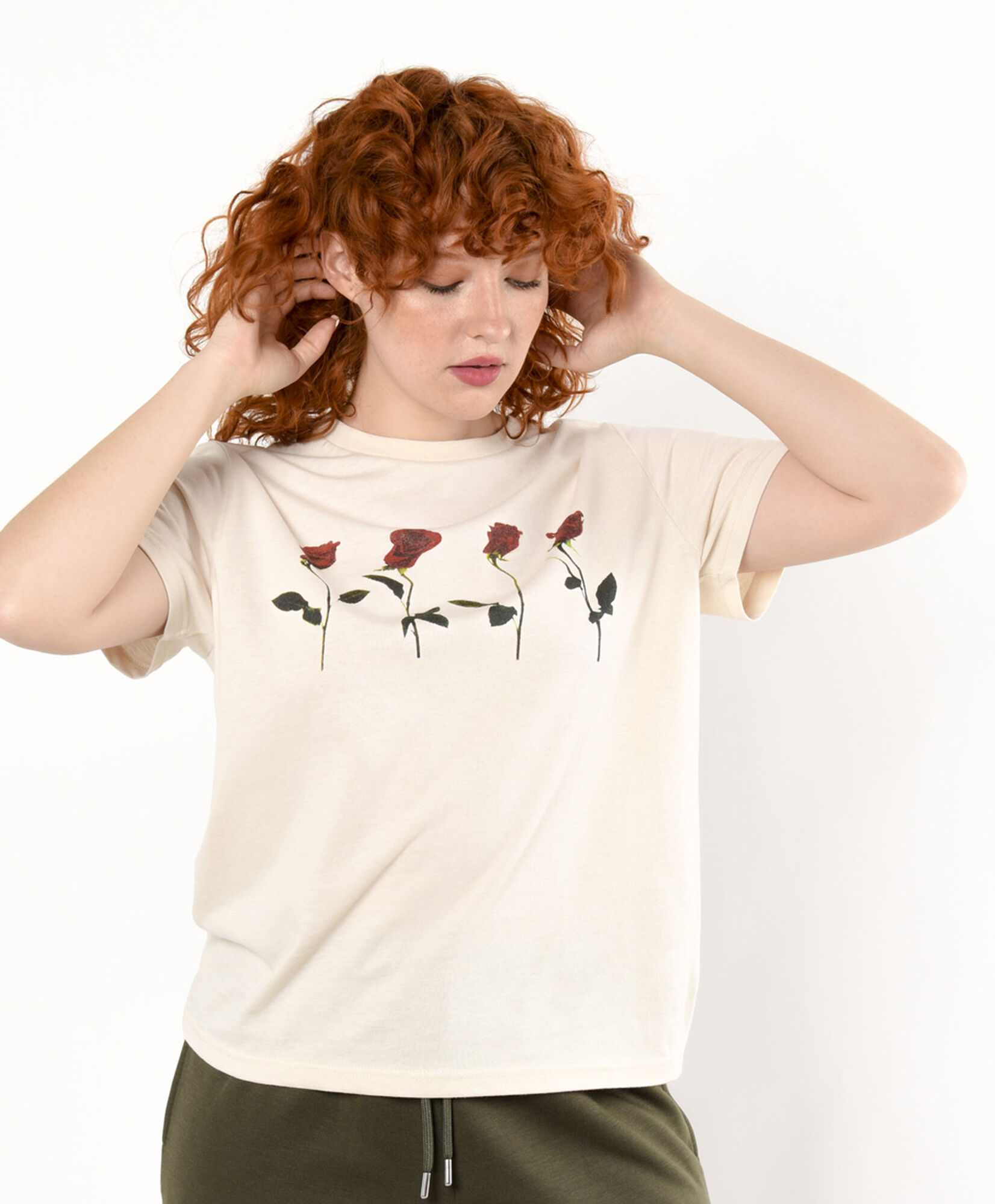 Polera mujer rosas Polera mujer rosas