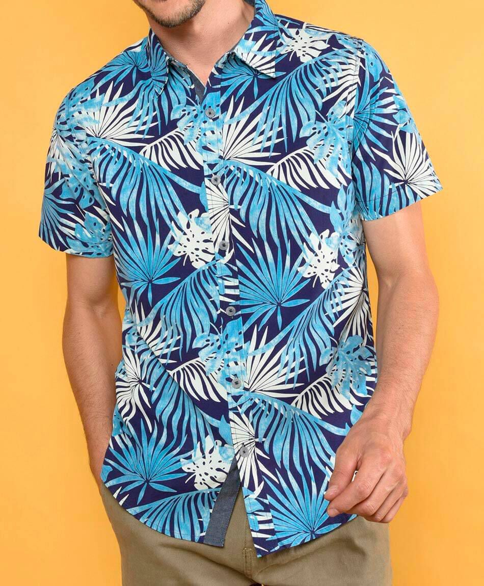 Camisa fashion manga corta