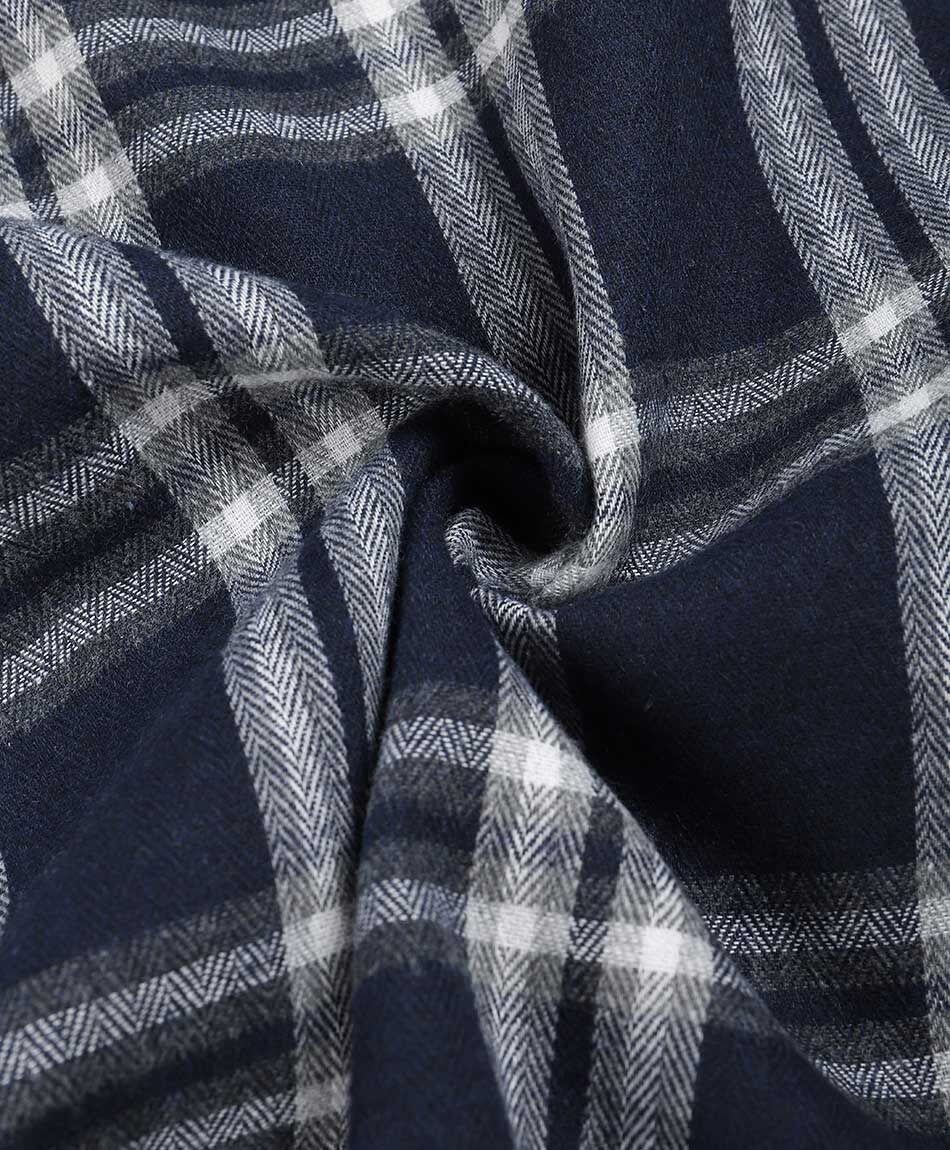 Camisa hombre franela navy