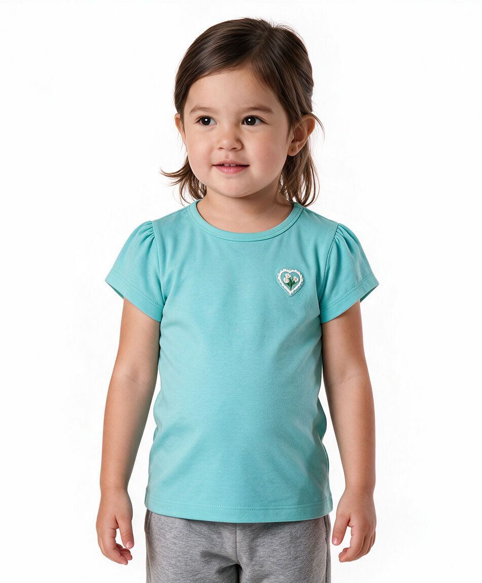 Polera beb&eacute; parche coraz&oacute;n