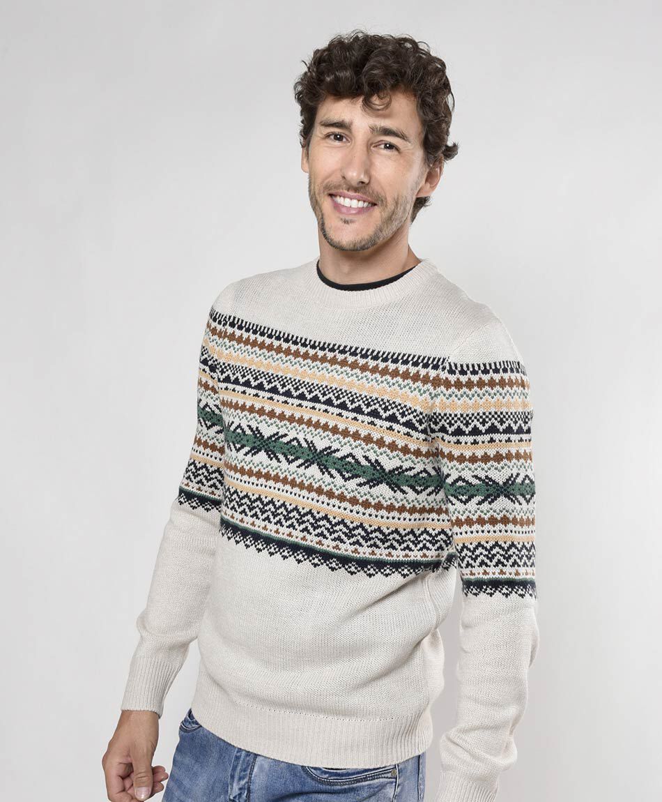 Sweater hombre zig zag