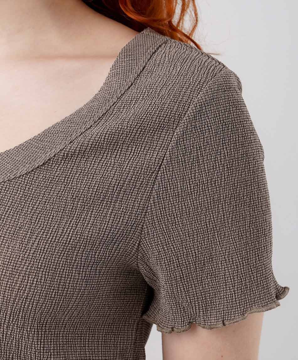 Polera mujer textura vichi