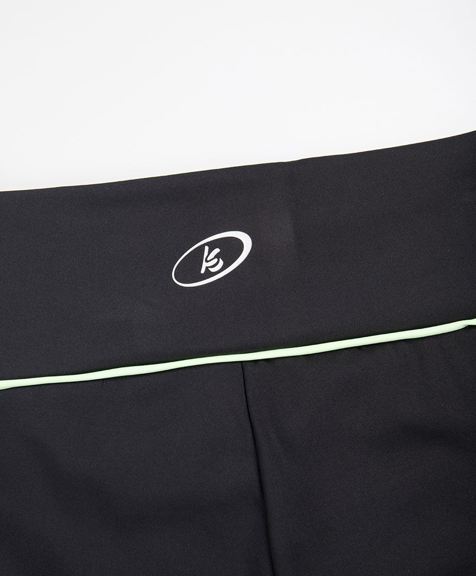 Calza deportiva mujer l&iacute;neas verde