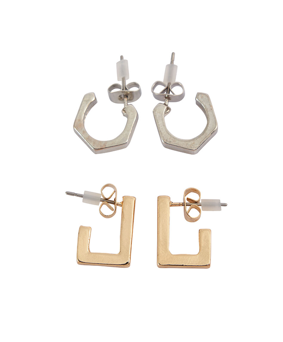 Set collar mujer silver