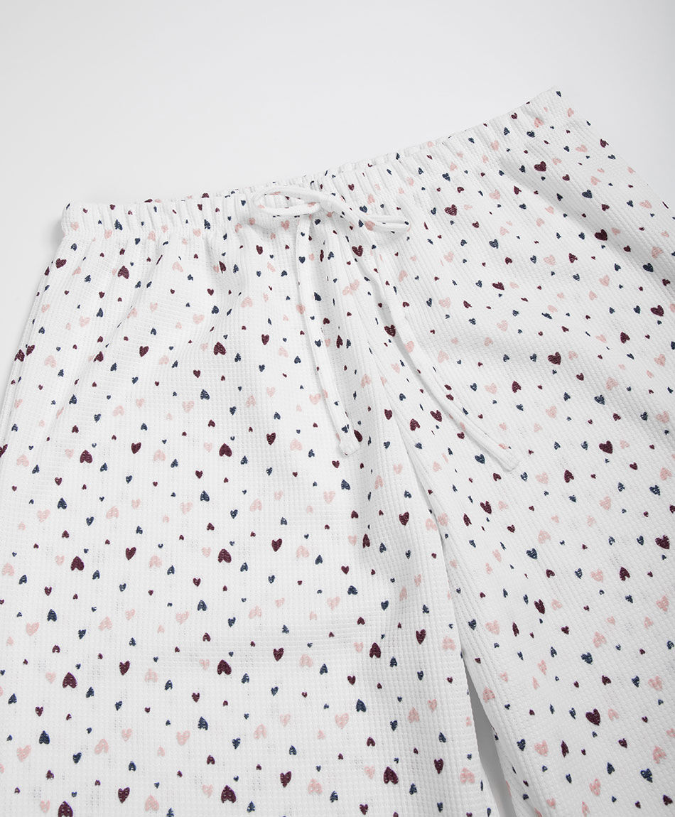Pijama mujer jacquard heart