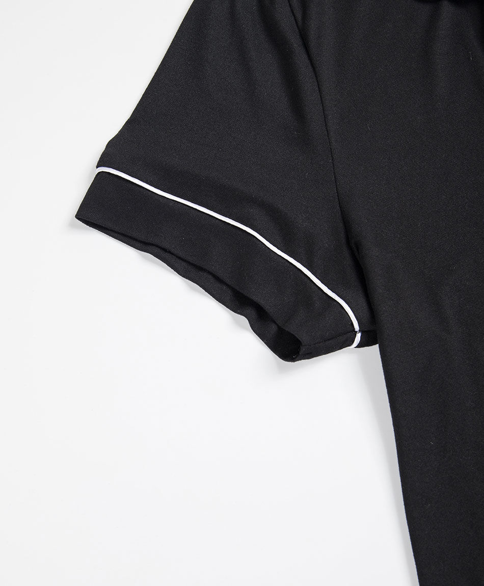 Pijama mujer camisero short black