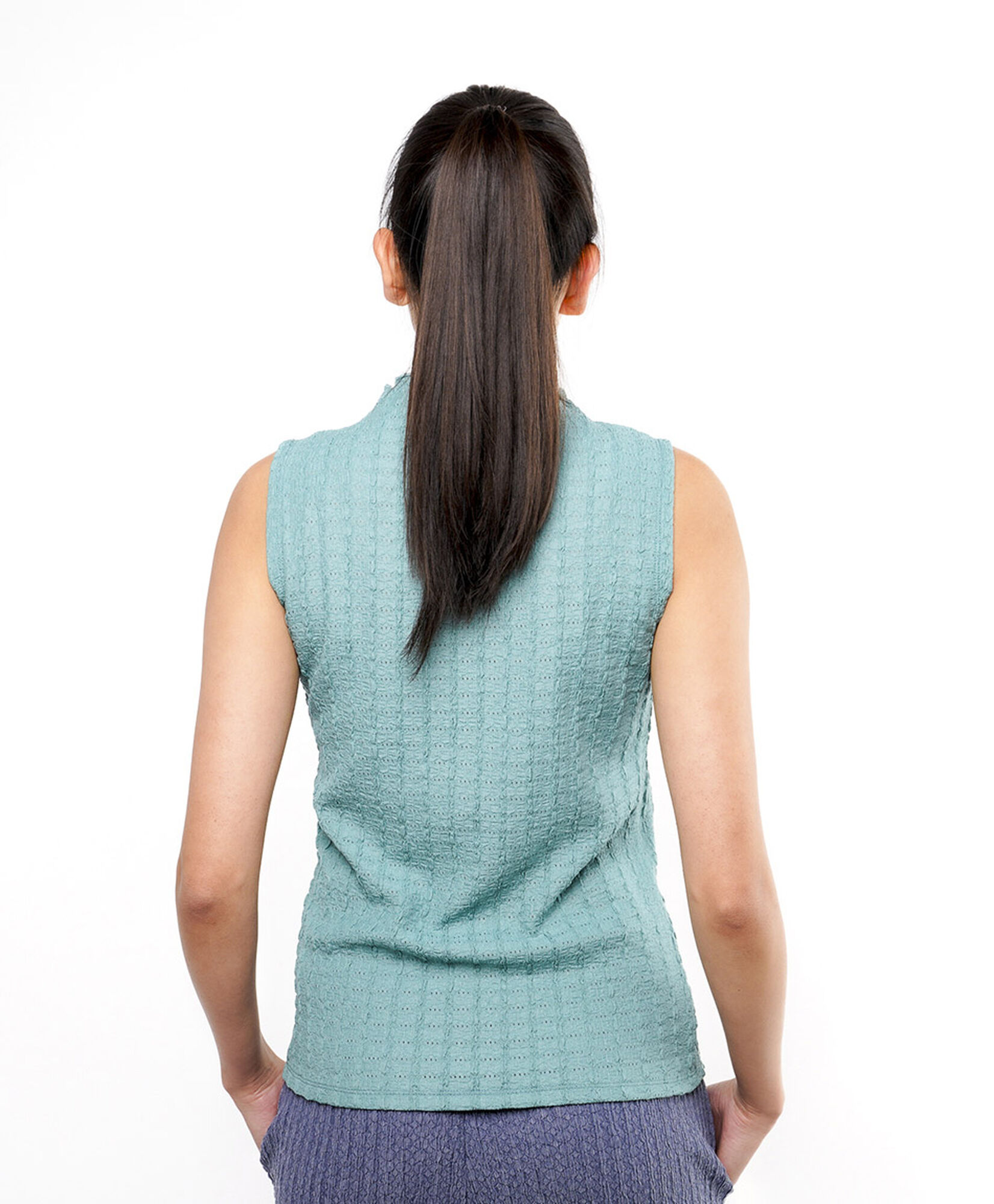 Polera mujer jacquard mini cuello Polera mujer jacquard mini cuello