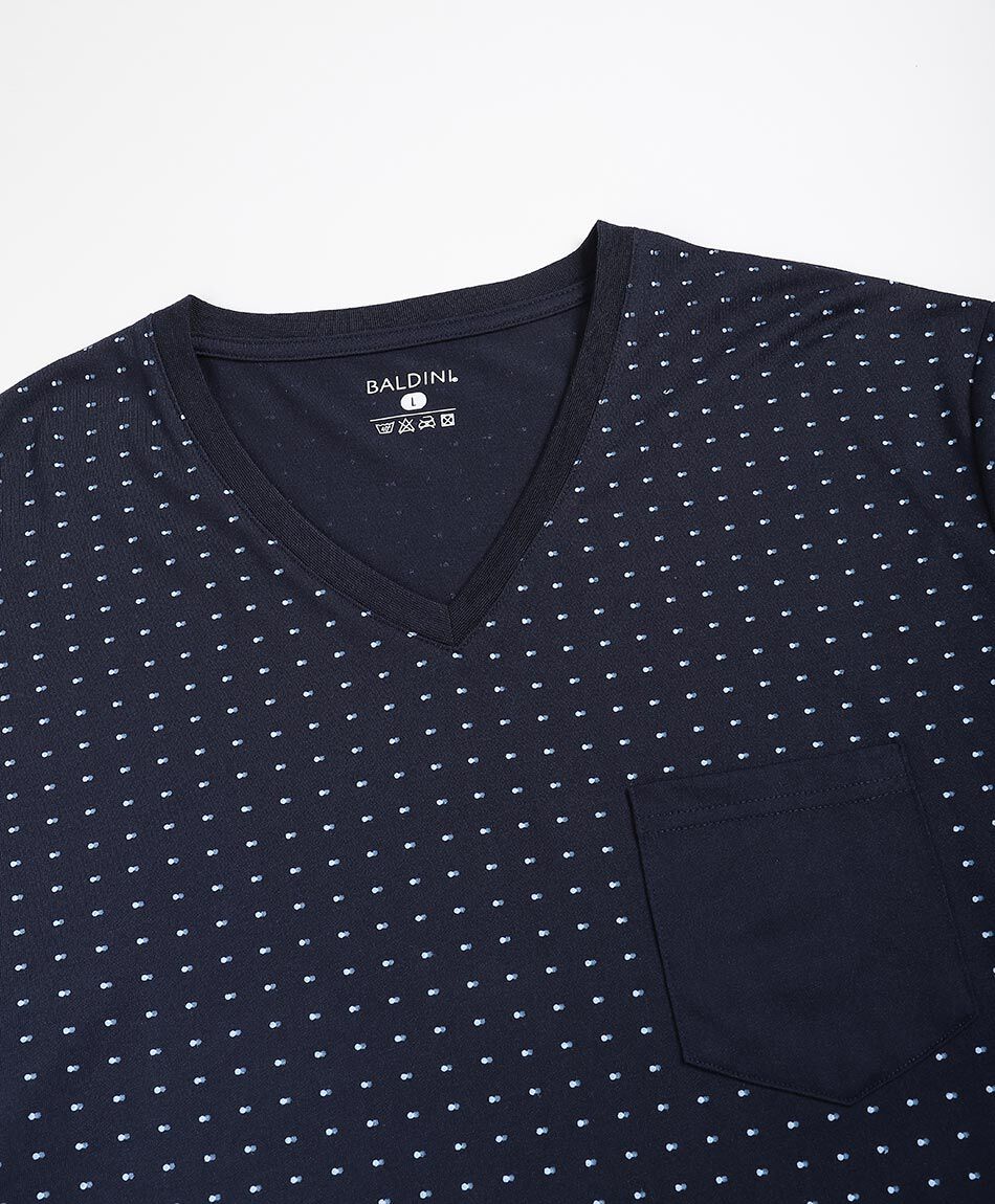 Pijama hombre polar puntitos