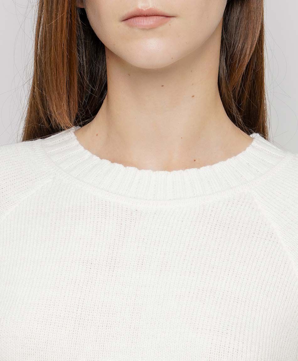 Sweater mujer encaje mangas