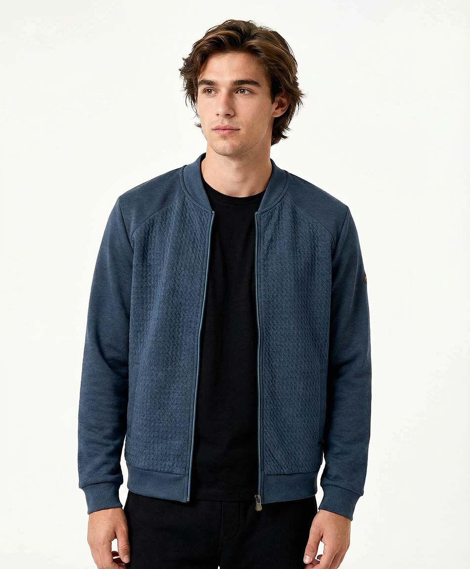 Chaqueta hombre bomber mix