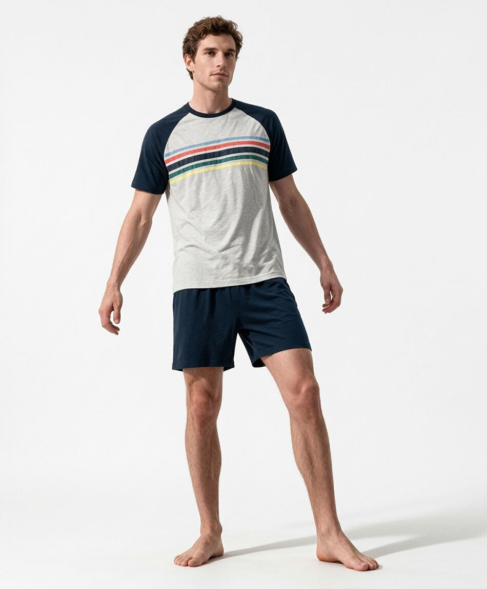 Pijama hombre l&iacute;neas