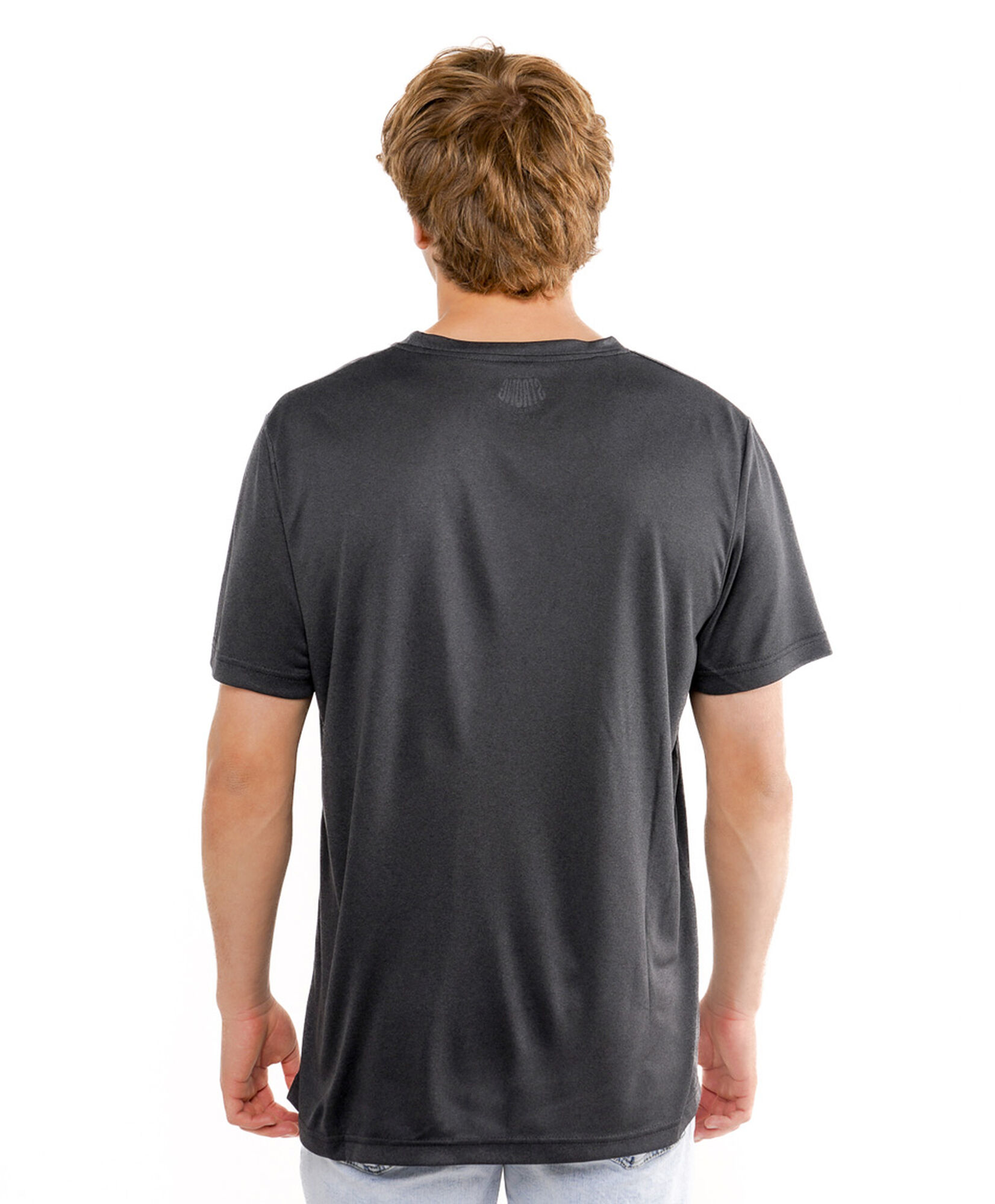 Polera hombre dry fit gris oscuro Polera hombre dry fit gris oscuro