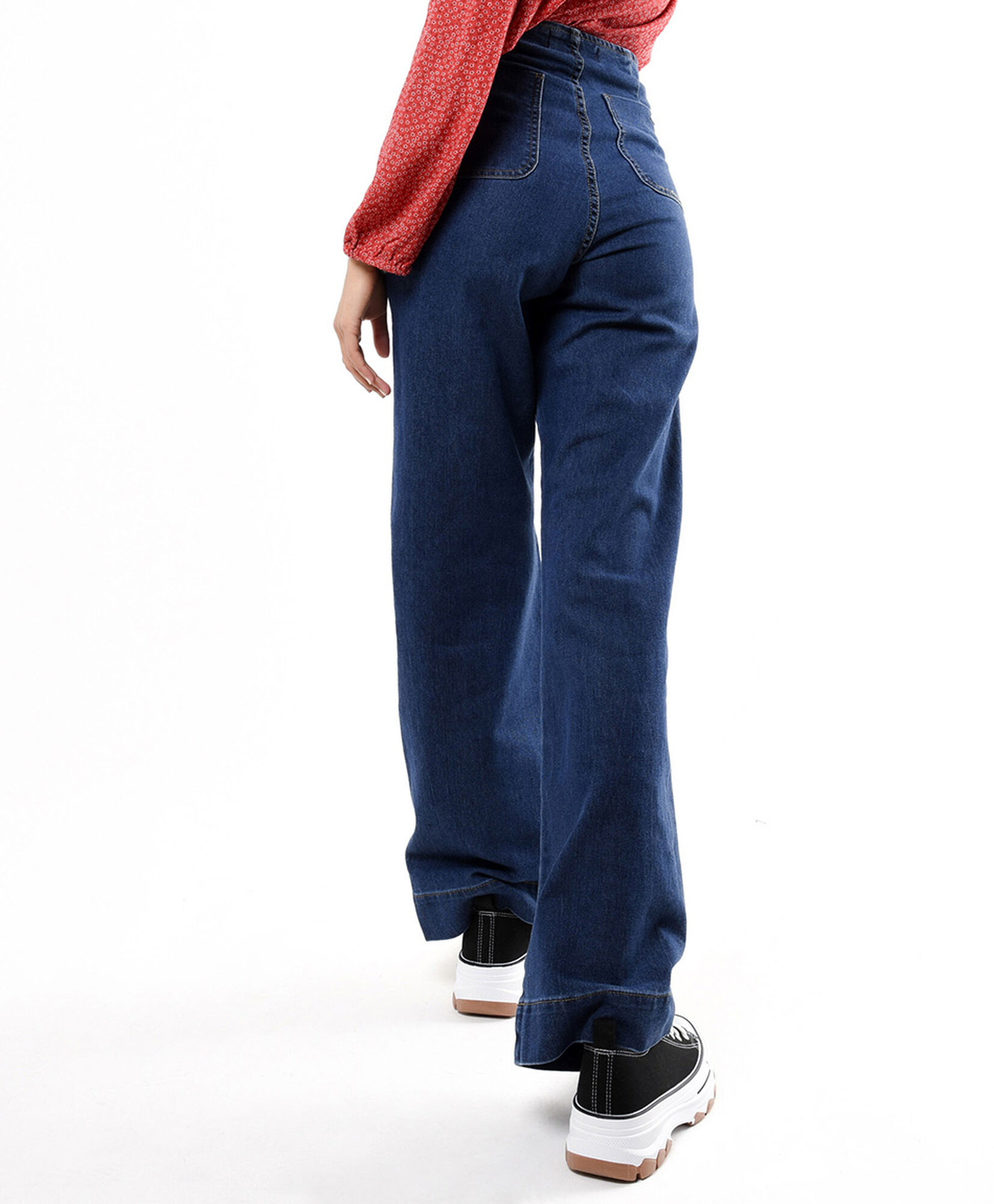 Jeans mujer bolsillo botón Jeans mujer bolsillo botón