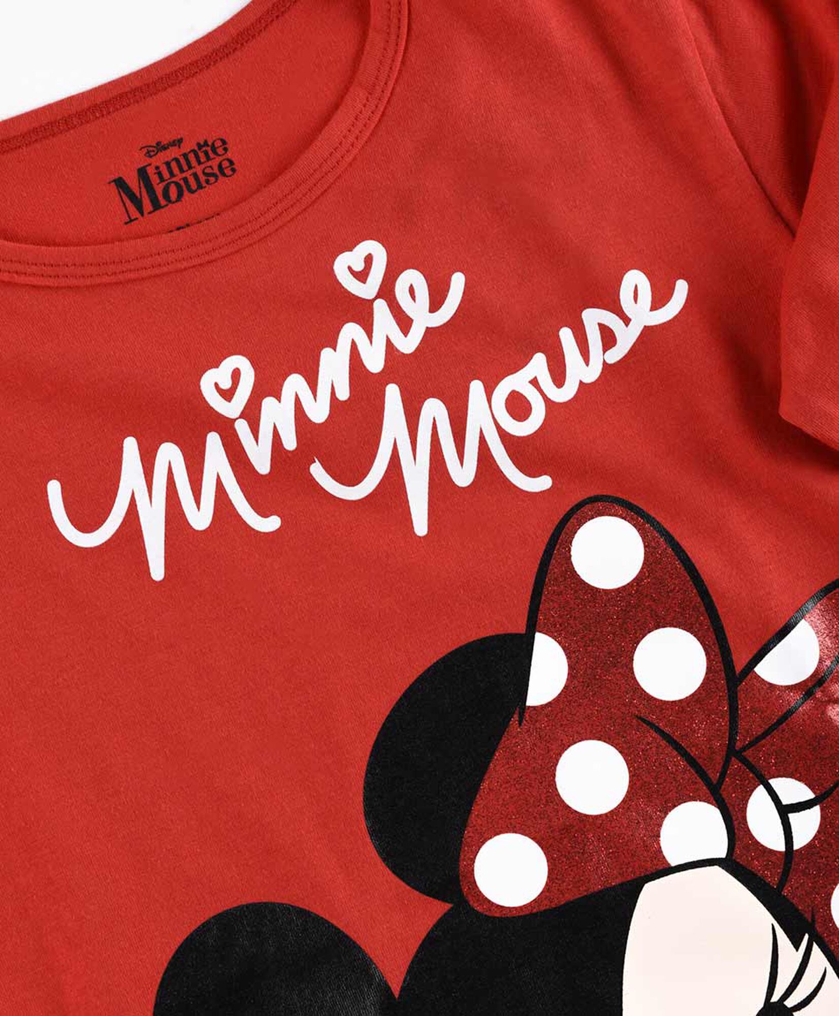 Polera niña minnie mouse glitter Polera niña minnie mouse glitter