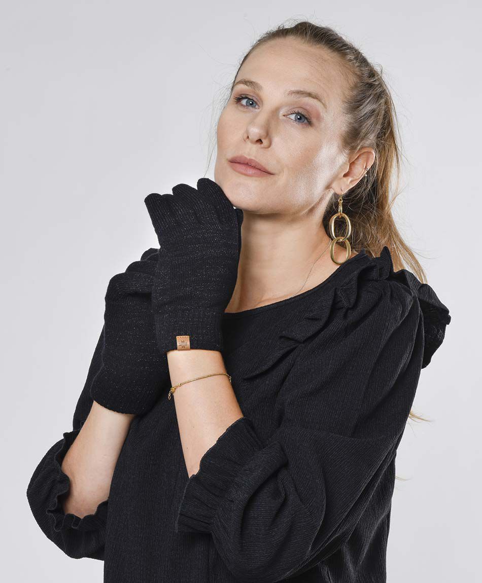 Guantes mujer brillos