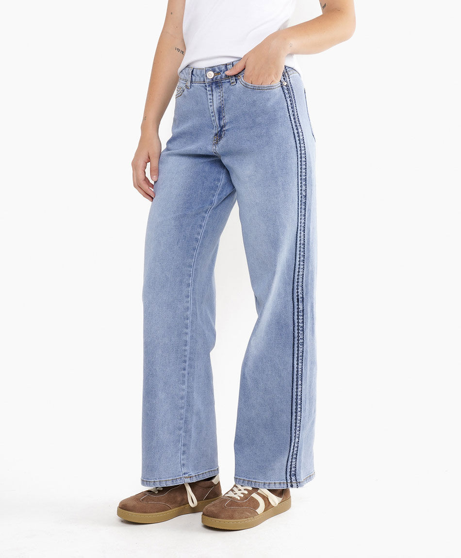 Jeans mujer  wide leg estilo ancho