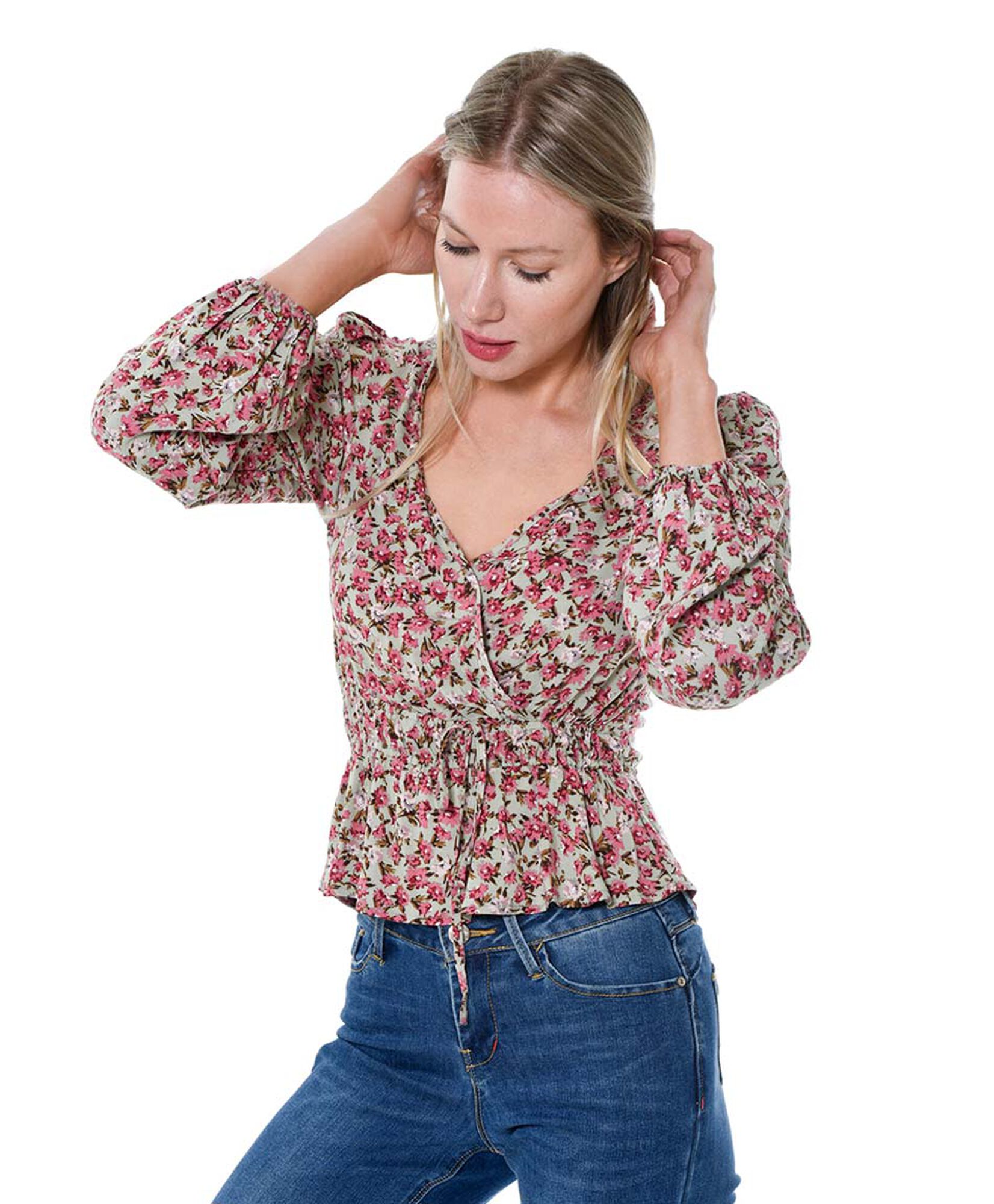 Blusa cruzada lazo Blusa cruzada lazo