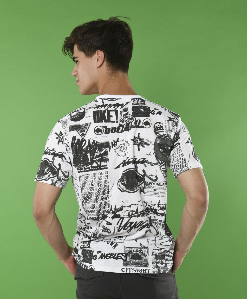 Polera manga corta cuello redondo