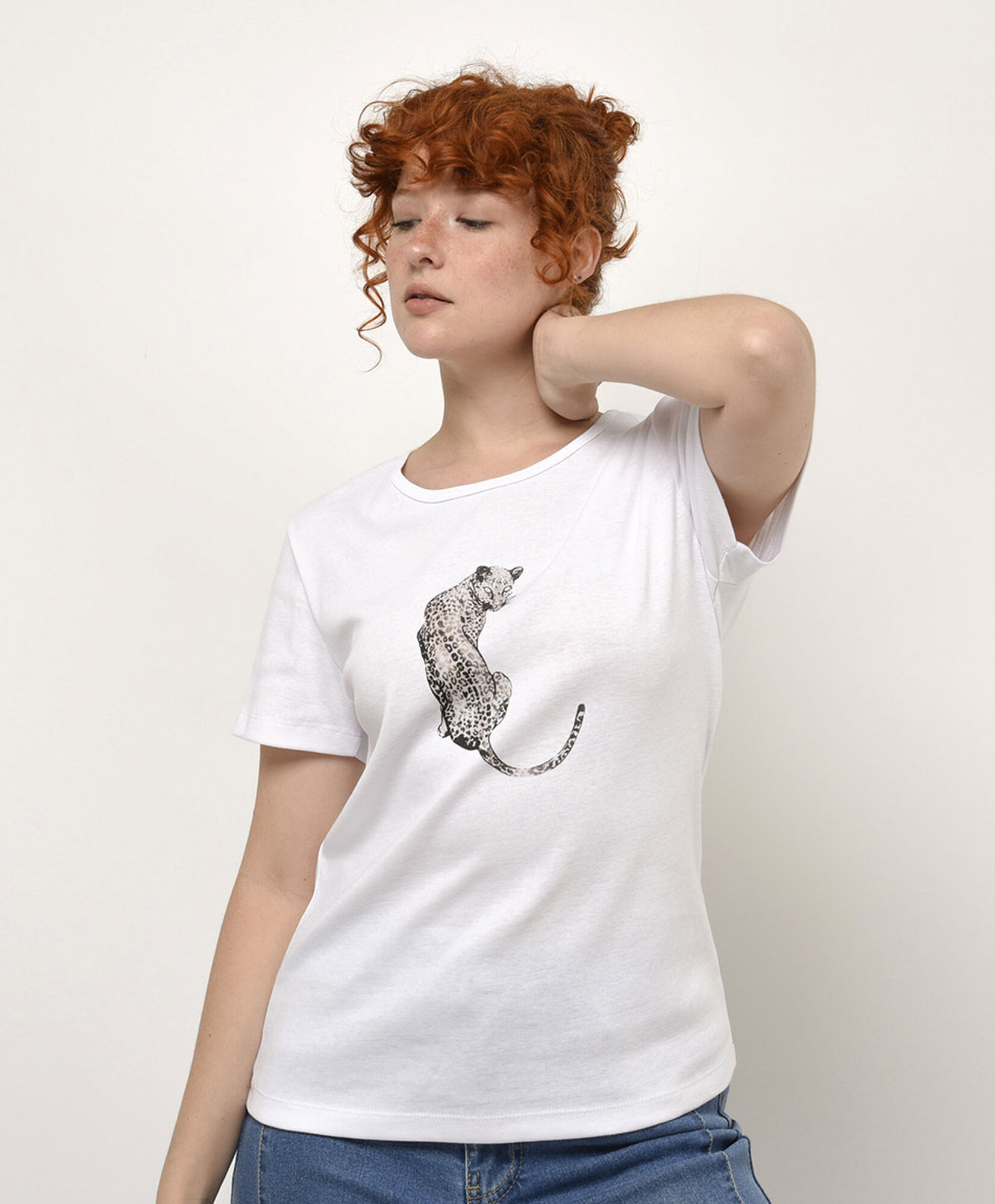 Polera mujer estampado tigre Polera mujer estampado tigre